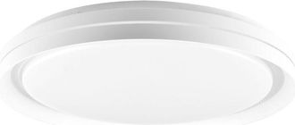 OEM L&aacute;mpara De Techo Led 48w Blanca Redonda 38 Cm Mando A Distancia Color De Luz Variable Ip44 Eliza 328793 Polux