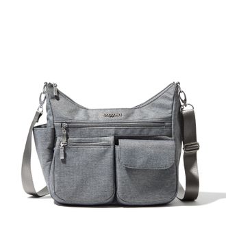 Baggallini Womens Modern Everywhere Hobo Crossbody Bag with Wristlet