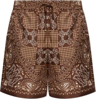 Amiri Zijde Korte Broek - Heren - Korte Broeken - Bruin - L - Korte Broeken