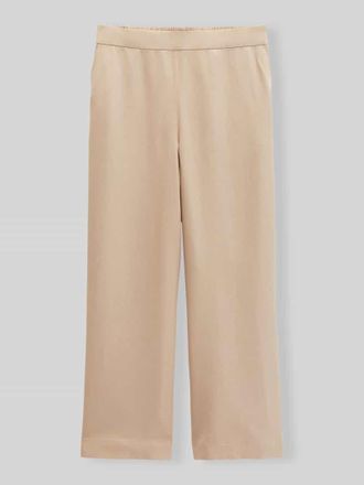 Marc O'Polo Wide Leg Culotte mit Leinen-Anteil in Sand, Gr&ouml;&szlig;e 34