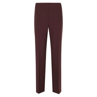 Alberta Ferretti Dames, Broeken, Rood, Maat: M Wol