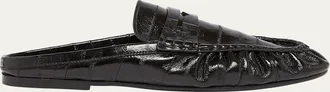 Saint Laurent Le Loafer Embossed Mules