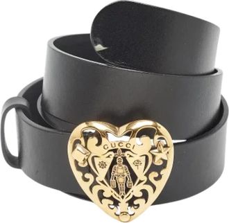 Gucci Pre-owned Leather belts - Dames - Vintage Accessoires - Zwart - ONE Size - Vintage