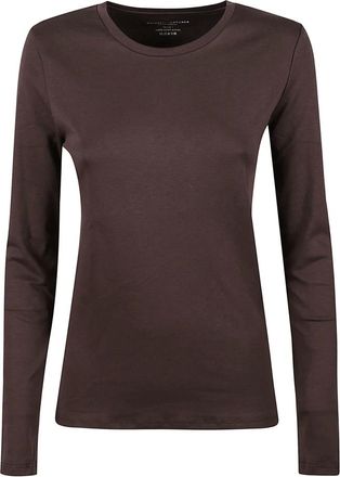 Majestic Filatures Top de Manga Larga - Tops - Mujer - Marr&oacute;n - S
