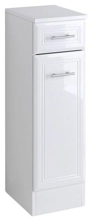 WELLTIME Unterschrank »Neapel« Breite 25 cm, mit Hochglanzfronten und eleganter Fräsung