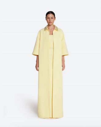 SAFiYAA Ninetta Maxi Coat In Yellow