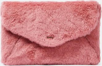 Max Mara Alpaca, wool, and silk teddy clutch