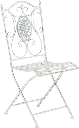 Clp Clp - Silla De Jard&iacute;n Plegable Sibell Blanco Antiguo