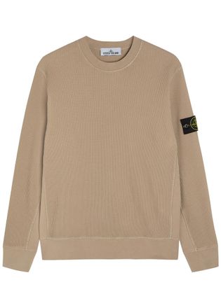 Stone Island Waffle Cotton Jumper - Sand - XL