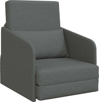 vidaXL Folding Sofa Bed Dark Grey 65 x 80 x 83 cm Fabric vidaXL