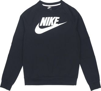 Nike Casual Sports Knit Round Neck Hoodie Mens Black DJ0349-010
