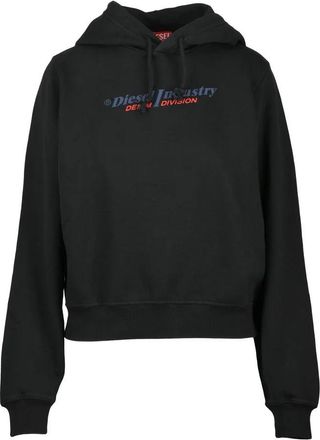 Diesel Black Cotton Womens Cropped Sweatshirt