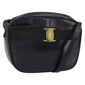 Ferragamo Borsa a spalla in pelle Pre-owned - - Pre-owned - Donna - Nero - ONE SIZE