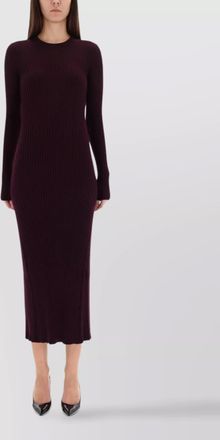 Helmut Lang wool slim-fit maxi dress
