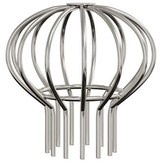 vidaXL Protector Para Hojas De Canal&oacute;n 2 Pcs Plateado 75 Mm Vidaxl