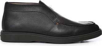Santoni Enkellaarsjes - Heren - Enkellaarsjes - Bruin - 42 1/2 EU - Leer - Schoenen