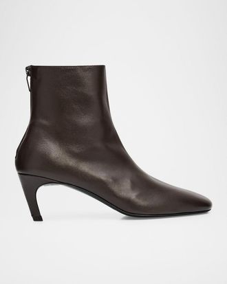 Toteme 50mm Soft Nappa Leather Ankle Boots