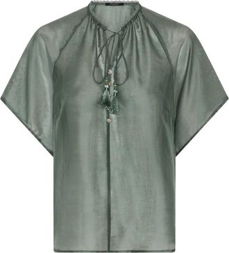 Bruuns Bazaar Tellea BBKarlya blouse - Dames - Blouses - Groen - M - Overhemden