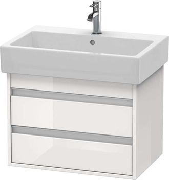 Duravit Duravit - Ketho Meuble Sous-lavabo Suspendu 6624, 2 Tiroirs, 650mm