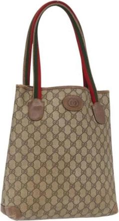Gucci Pre-owned Plastic Tote Bag - Dames - Vintage Shopper - Beige - ONE Size - Vintage