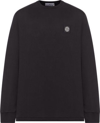 Stone Island LONG SLEEVE T-SHIRT WITH COMPASS PATCH - Stone Island - Man