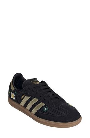 adidas Gender Inclusive Samba OG Sneaker in Core Black/Gold Metallic at Nordstrom, Size 10.5 Womens