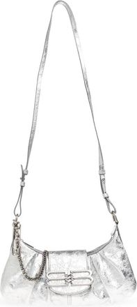 Balenciaga Pamela Small Handbag - Dames - Schoudertassen - Grijs - ONE Size - Katoen - Tassen
