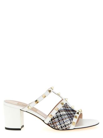 Valentino Garavani White Rockstud Heels