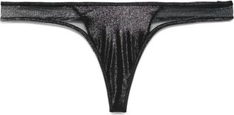 Maison Close Minuit thong bikini bottoms - Black