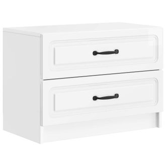 vidaXL Armario De Noche Con Caj&oacute;n Brillante 62 X 34,5 X 44,5 Cm Vidaxl