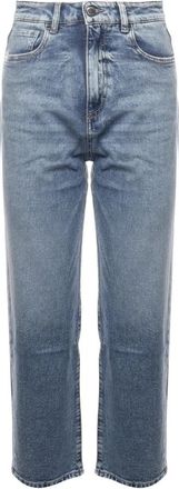 Icon Denim Los Angeles Katoenen Denim Jeans met 5 Zakken - Dames - Regular Fit Jeans - Blauw - 7XL - Katoen - Jeans