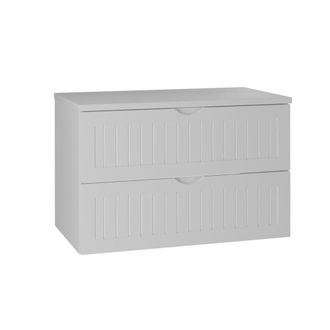 Petits Meubles Mueble bajo lavabo 80cm encimera paneles de melamina y mdf blanco