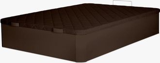Colchón Morfeo Canapé abatible 140x190 chocolate con almacenaje y base transpirable