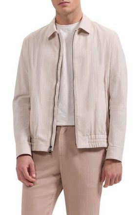 Bugatchi Blouson Jacket in Almond at Nordstrom, Size Xx-Large
