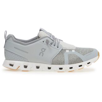 On Cloud 5 Terry Textile Synthetic Womens Low Top Trainers - Glacier White - Size:UK 4.5