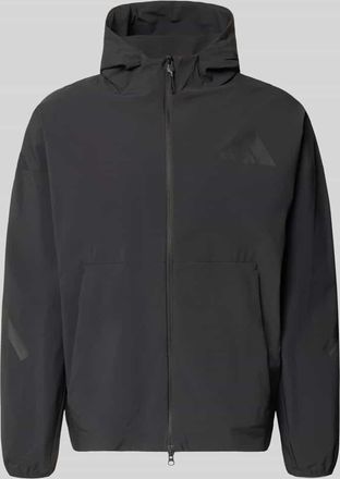 adidas Regular Fit Jacke mit Kapuze in Black, Gr&ouml;&szlig;e XXL
