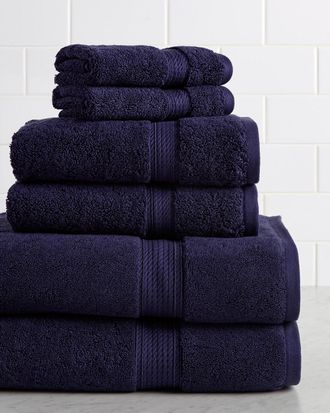 Superior Highly Absorbent 6Pc Ultra Plush Solid Egyptian Cotton Towel Set