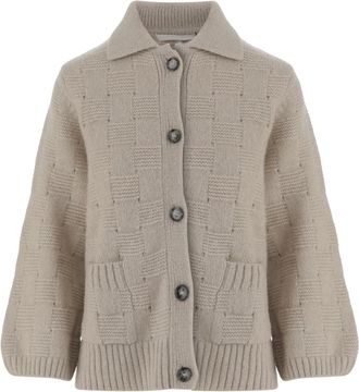 Allude Truien beige - Dames - Cashmere truien - Beige - M - Kasjmier - Truien & Vesten