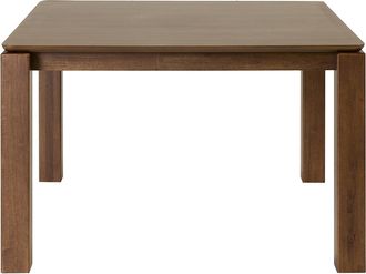 Miliboo Mesa Cuadrada Para Comedor Madera Oscura L120 Cm Raya