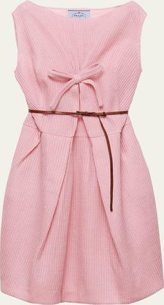 Prada Wool Bow-Front Dress