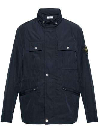 Stone Island Jack met Compass-logopatch - Blauw