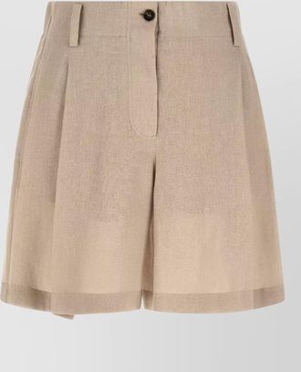 Brunello Cucinelli linen tailored shorts