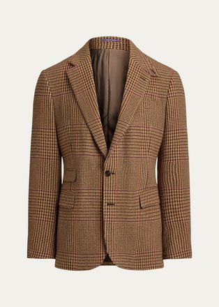 Ralph Lauren Purple Label Mens Glenn Hand-Tailored Plaid Suit Jacket