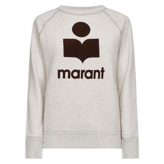 Isabel Marant Hoodies & sweatvesten, Dames, Beige, 2Xs, Katoen, Millyny Sweatshirt