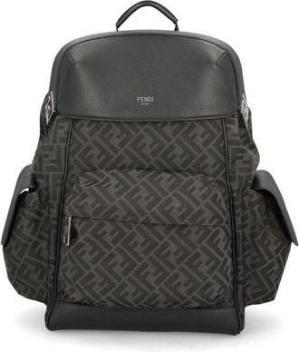 Fendi Ff Jacquard Drive Backpack