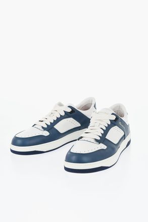 Santoni Sneakers in Pelle AIR con Dettagli a Contrasto Santoni