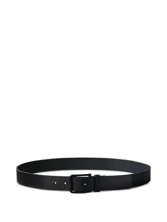 Calvin Klein square-buckle leather belt - men - Calf Leather - 105 - Black