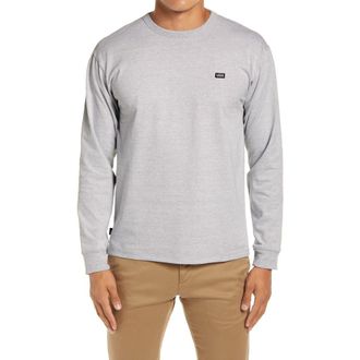 Vans Off The Wall Classic Long Sleeve T-Shirt in Athletic Heather at Nordstrom, Size Large