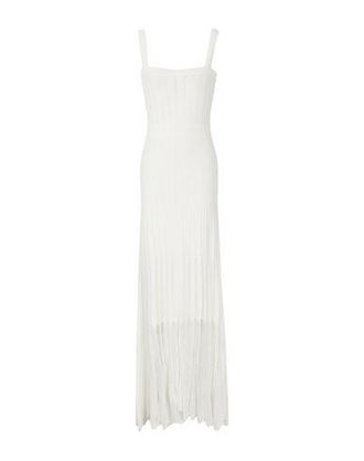 8 by YOOX VISCOSE BLEND KNIT CROCHET MIDI DRESS