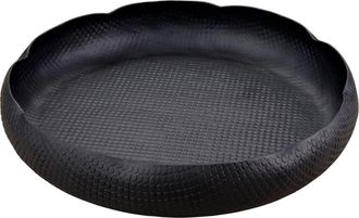 Be Home Wallis Aluminum Low Bowl in Black at Nordstrom